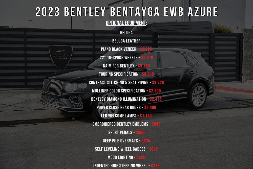 2023 Bentley Bentayga Azure V8 AWD photo 5