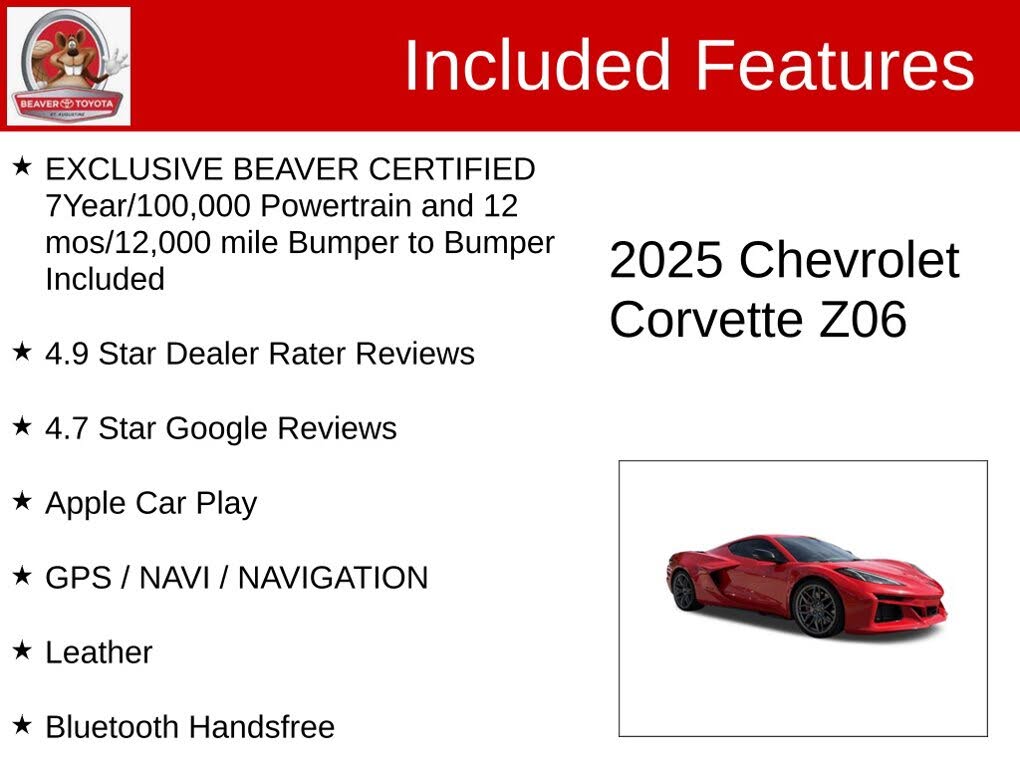 2025 Chevrolet Corvette Z06 3LZ Coupe RWD photo 4