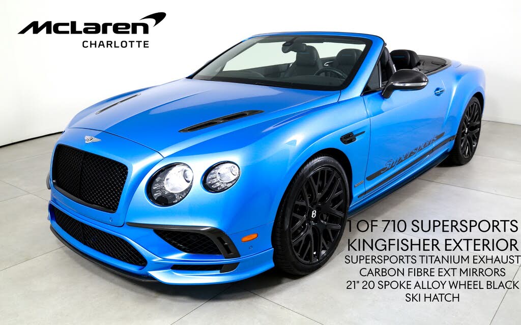2018 Bentley Continental Supersports Convertible AWD