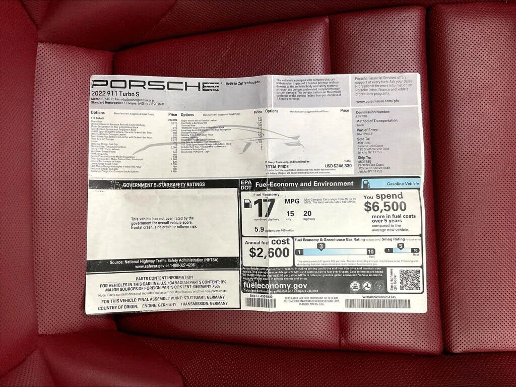 2022 Porsche 911 Turbo Coupe AWD photo 3 of 24