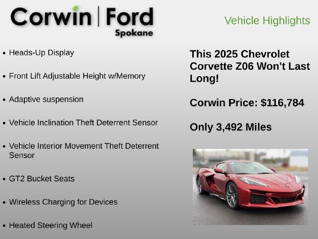 2025 Chevrolet Corvette Z06 3LZ Coupe RWD photo 24