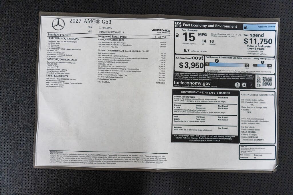 2027 Mercedes-Benz G-Class AMG G 63 4MATIC photo 24